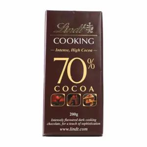 Lindt 70% Dark Cooking Chocolate Bar, Master Swiss Chocolate- 200gms offers at 30,29 Dhs in Day to Day