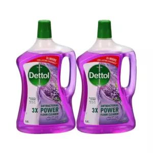 Dettol Lavender Antibacterial Power Floor Cleaner- 2X1.8 Liter offers at 39,99 Dhs in Day to Day