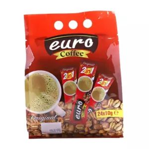 Euro Instant Coffee, 2 In 1 Original Coffee Mixture With Whitener, 10gms Per Sachet - Pack of 24 Sachets offers at 7,9 Dhs in Day to Day