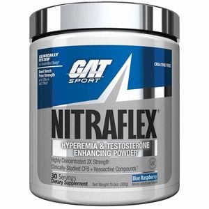 GAT Sport, Nitraflex Testosterone Gat Sport, Blue Raspberry, 30 Servings offers at 80,5 Dhs in Day to Day