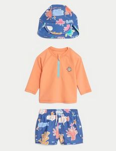 3pc Sea Life Swim Set (0-3 Yrs) offers at 109 Dhs in Marks & Spencer