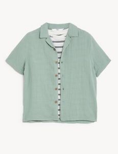2pc Pure Cotton Shirt & T-Shirt Set (2-8 Yrs) offers at 79 Dhs in Marks & Spencer