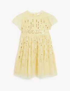 Sequin Party Dress (2-7 Yrs) offers at 129 Dhs in Marks & Spencer