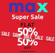 Max offer | Super Sale Flat 50% OFF! | 27/01/2023 - 03/02/2023