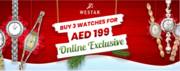 Buy 3 watches for AED 199 offers at 